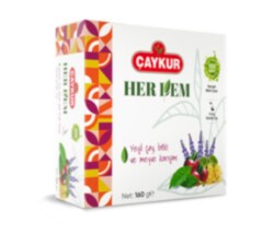 Çaykur - Herdem Yeşil Karışık Bitki Çayı Süzen Poşet 160 Gr