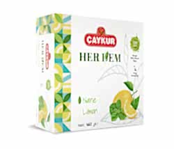 Çaykur - Herdem Yeşil Nane Limon Çayı Süzen Poşet 160 Gr